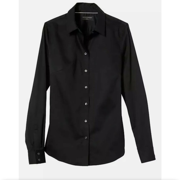 Black Banana Republic Women’s Tailored Fit button up - Picture 8 of 8